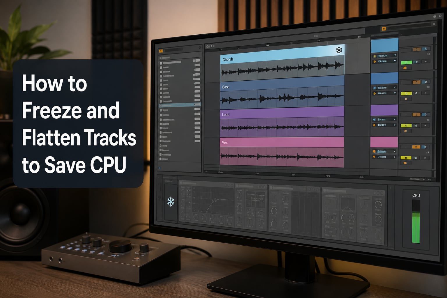 How to Freeze and Flatten Tracks to Save CPU