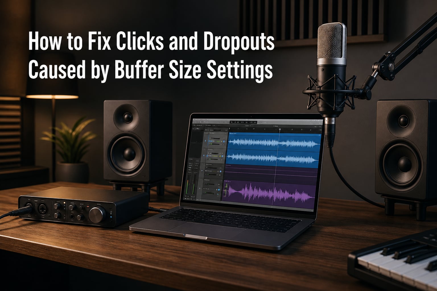 How to Fix Clicks and Dropouts Caused by Buffer Size Settings