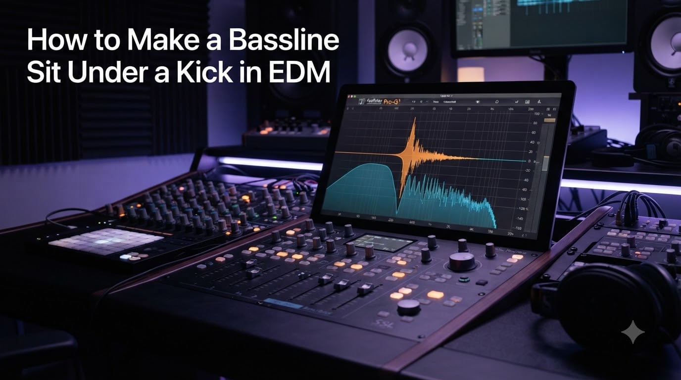 How to Make a Bassline Sit Under a Kick in EDM