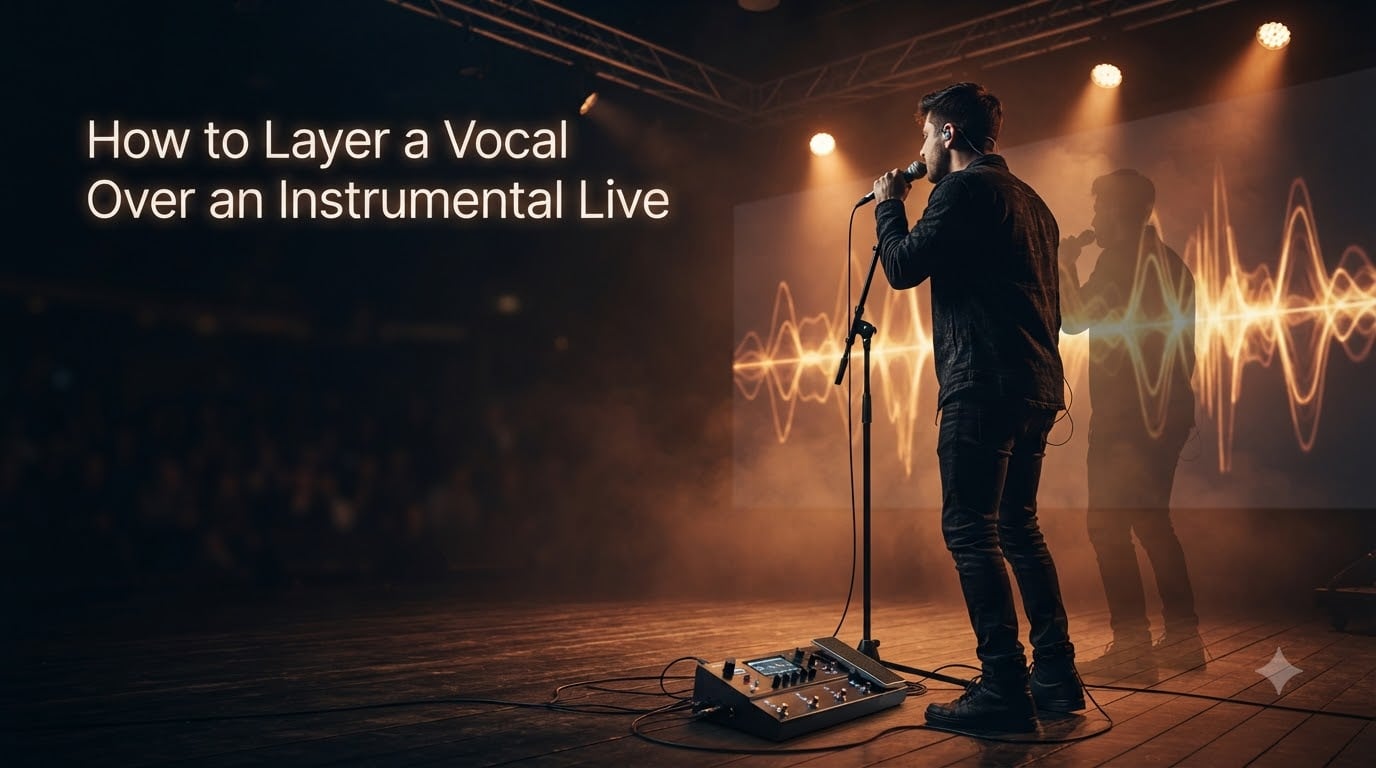 How to Layer a Vocal Over an Instrumental Live