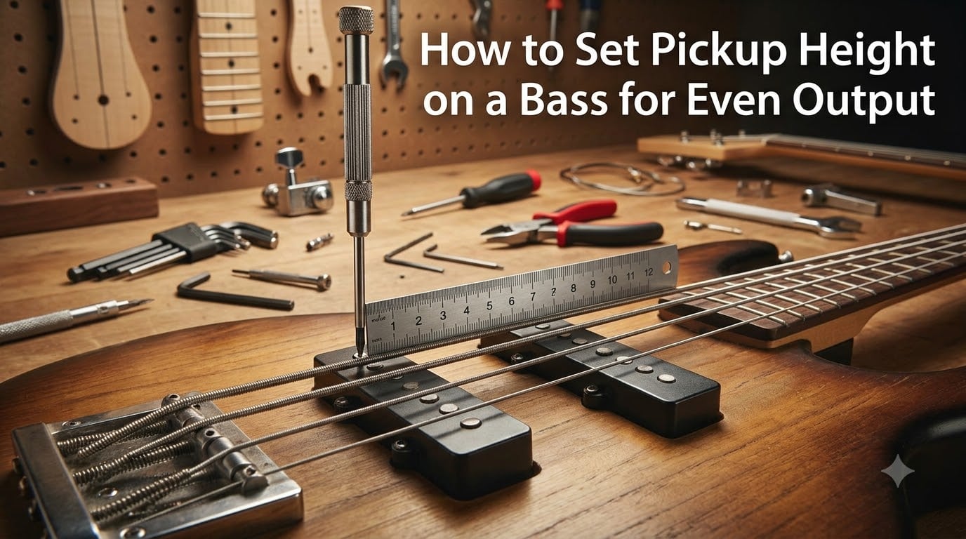How to Set Pickup Height on a Bass for Even Output