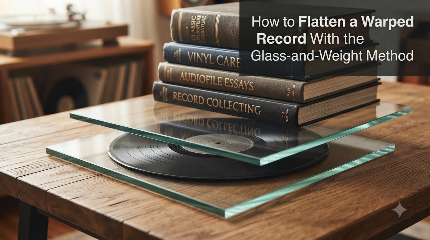 How to Flatten a Warped Record With the Glass-and-Weight Method