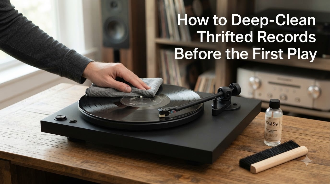 How to Deep-Clean Thrifted Records Before the First Play