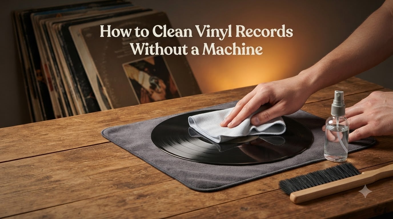 How to Clean Vinyl Records Without a Machine