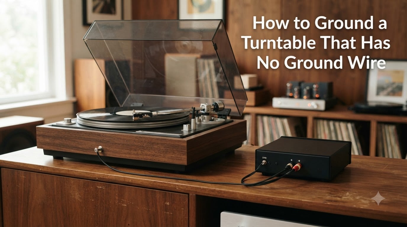 How to Ground a Turntable That Has No Ground Wire