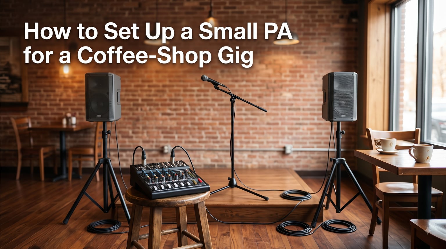 How to Set Up a Small PA for a Coffee-Shop Gig