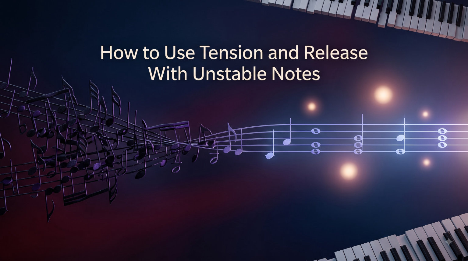 How to Use Tension and Release With Unstable Notes