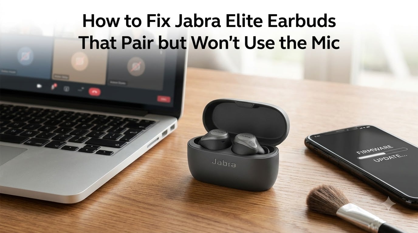 How to Fix Jabra Elite Earbuds That Pair but Won't Use the Mic