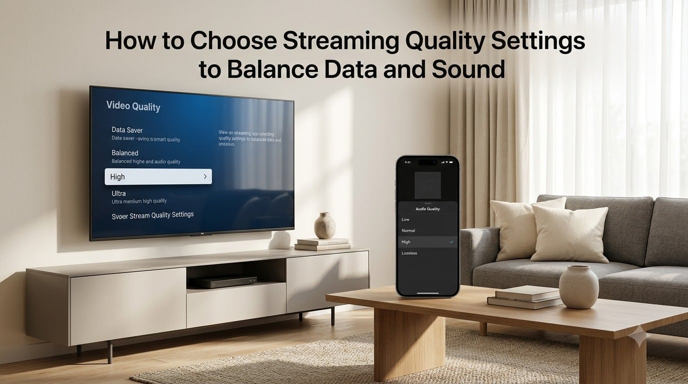 How to Choose Streaming Quality Settings to Balance Data and Sound
