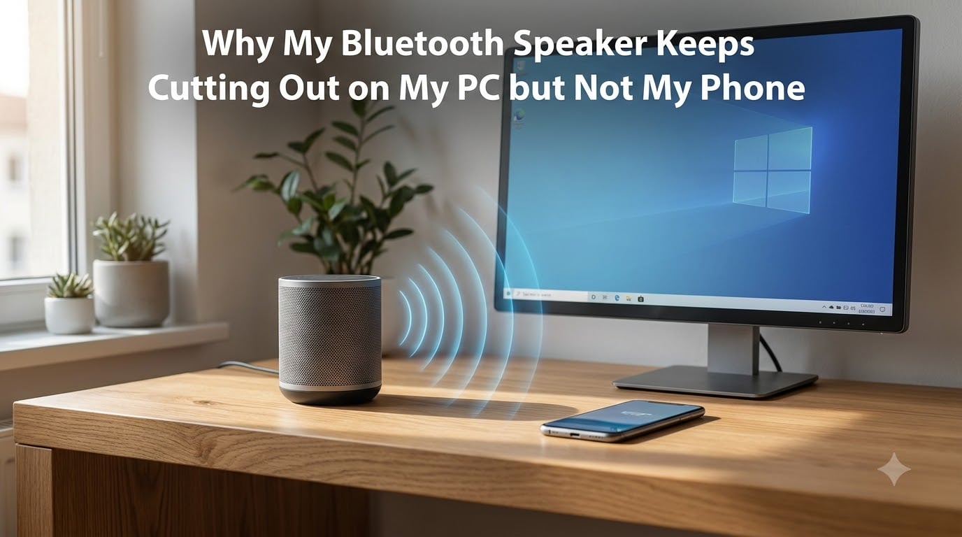 Why My Bluetooth Speaker Keeps Cutting Out on My PC but Not My Phone