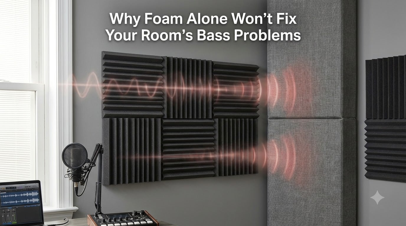 Why Foam Alone Won't Fix Your Room's Bass Problems