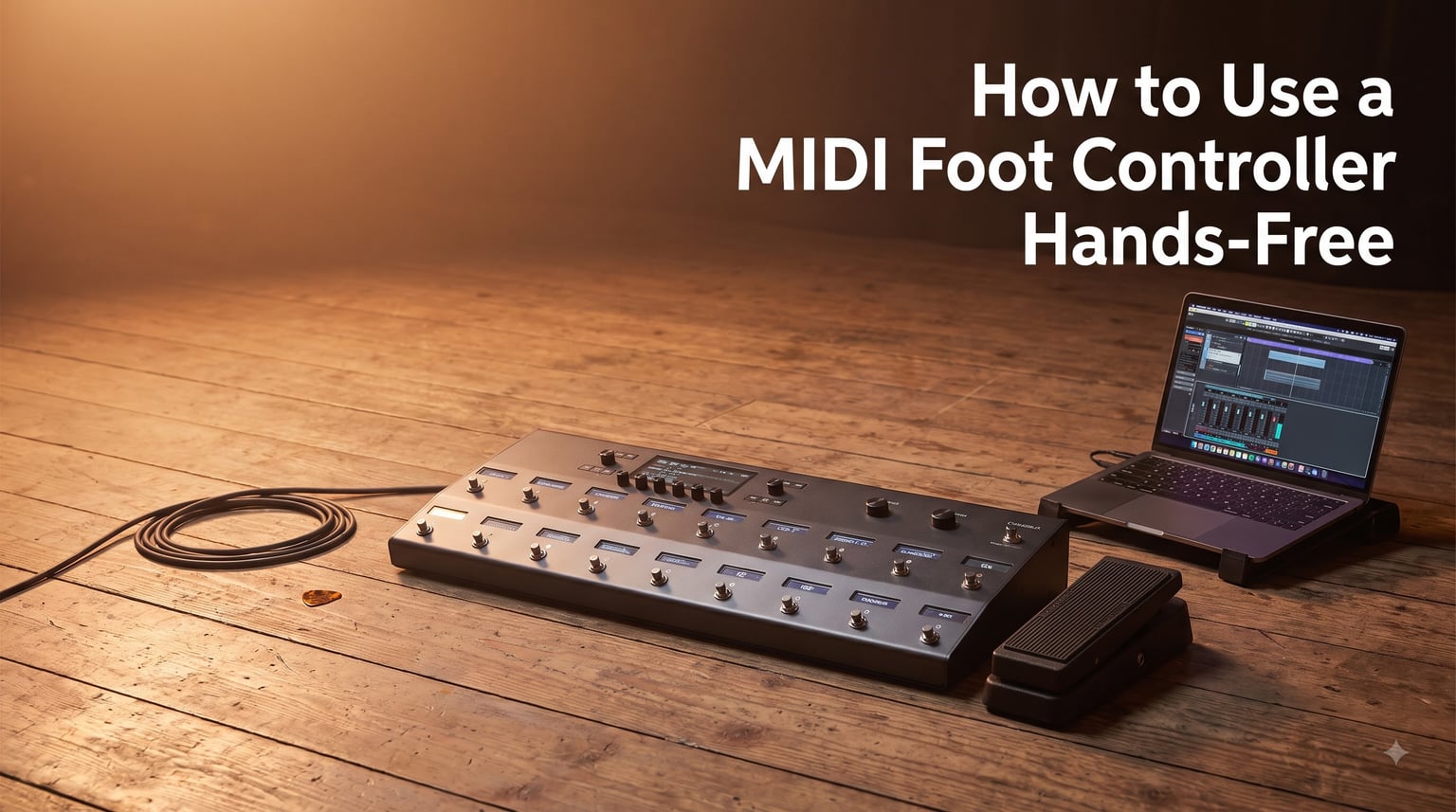 How to Use a MIDI Foot Controller Hands-Free