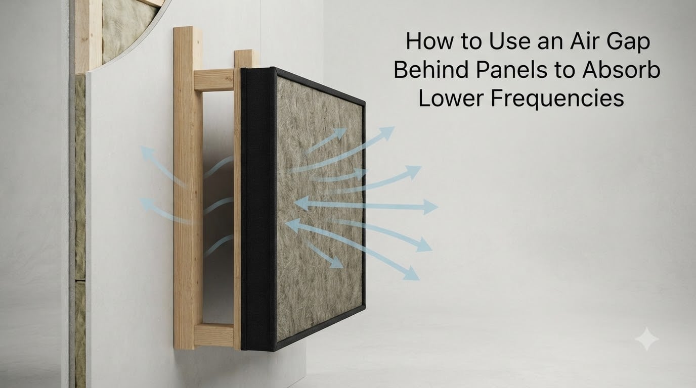 How to Use an Air Gap Behind Panels to Absorb Lower Frequencies