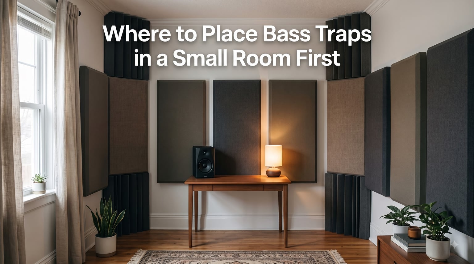 Where to Place Bass Traps in a Small Room First