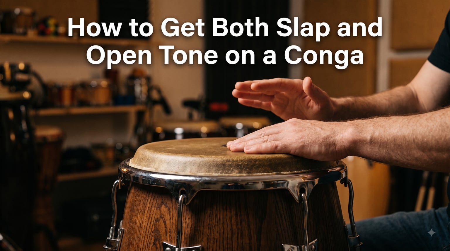 How to Get Both Slap and Open Tone on a Conga