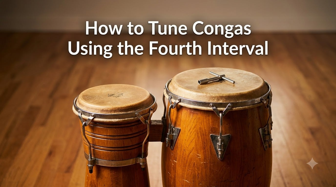 How to Tune Congas Using the Fourth Interval