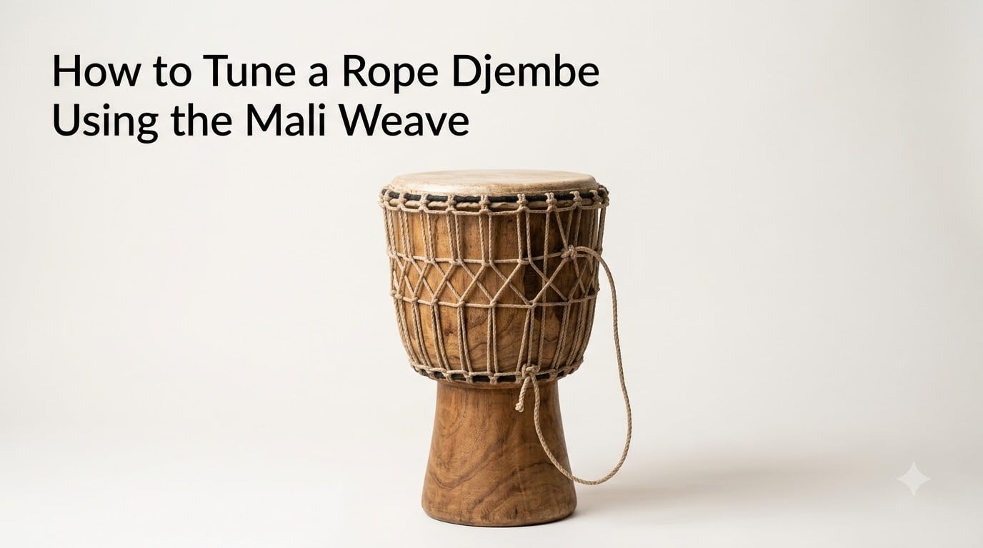 How to Tune a Rope Djembe Using the Mali Weave