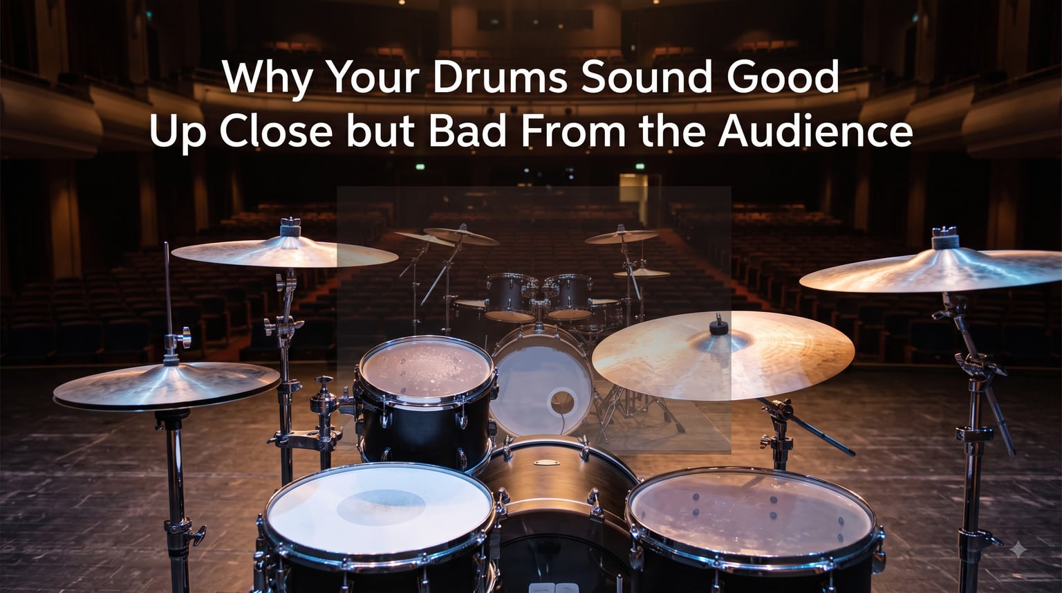 Why Your Drums Sound Good Up Close but Bad From the Audience