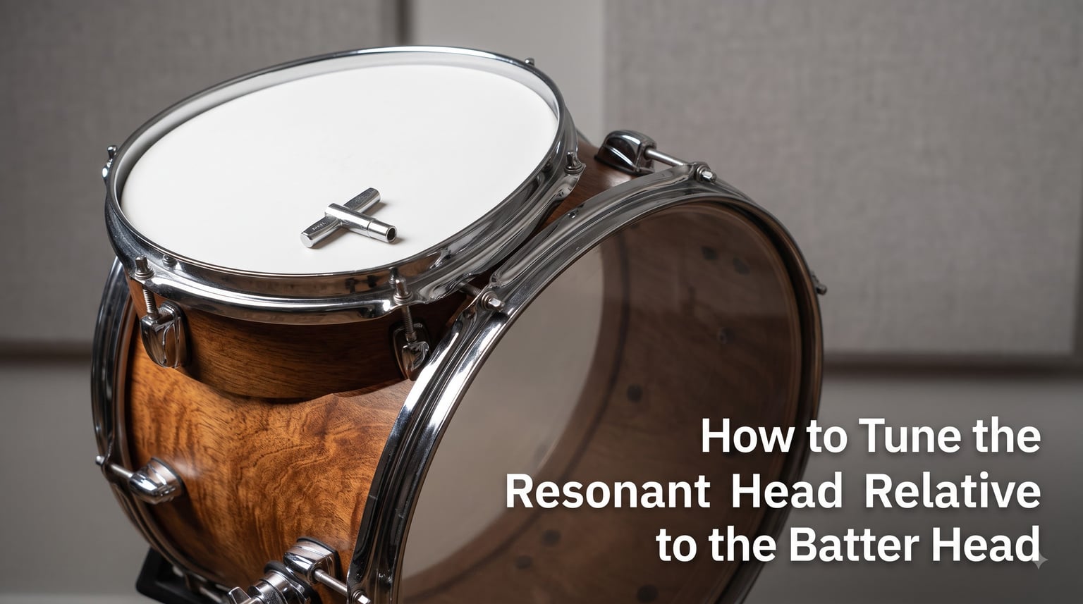 How to Tune the Resonant Head Relative to the Batter Head
