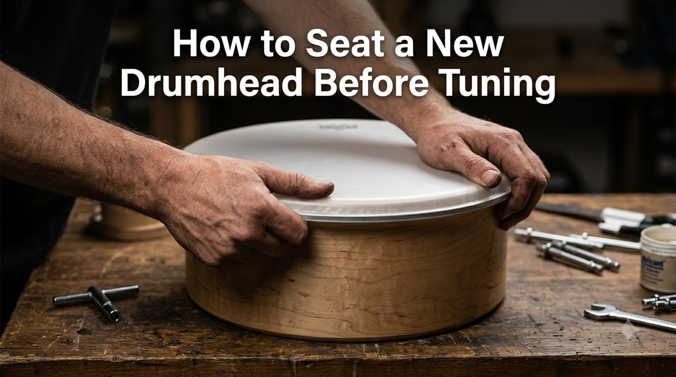 How to Seat a New Drumhead Before Tuning