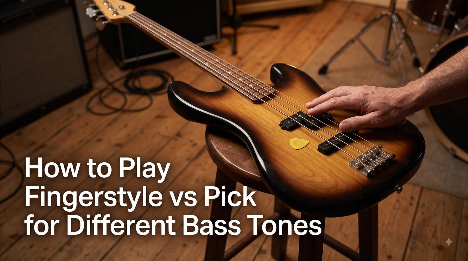How to Play Fingerstyle vs Pick for Different Bass Tones