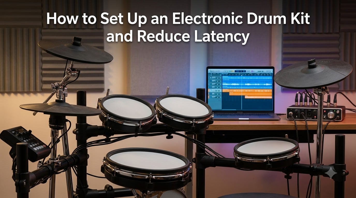 How to Set Up an Electronic Drum Kit and Reduce Latency