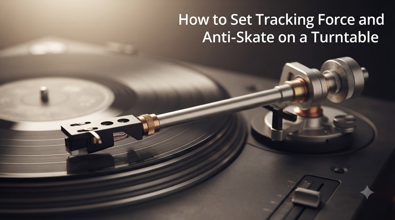 How to Set Tracking Force and Anti-Skate on a Turntable