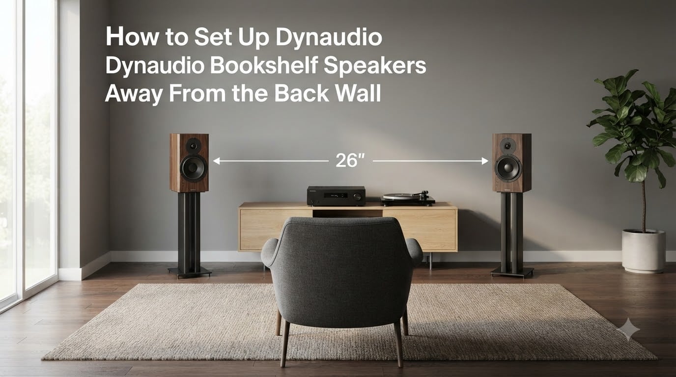 How to Set Up Dynaudio Bookshelf Speakers Away From the Back Wall