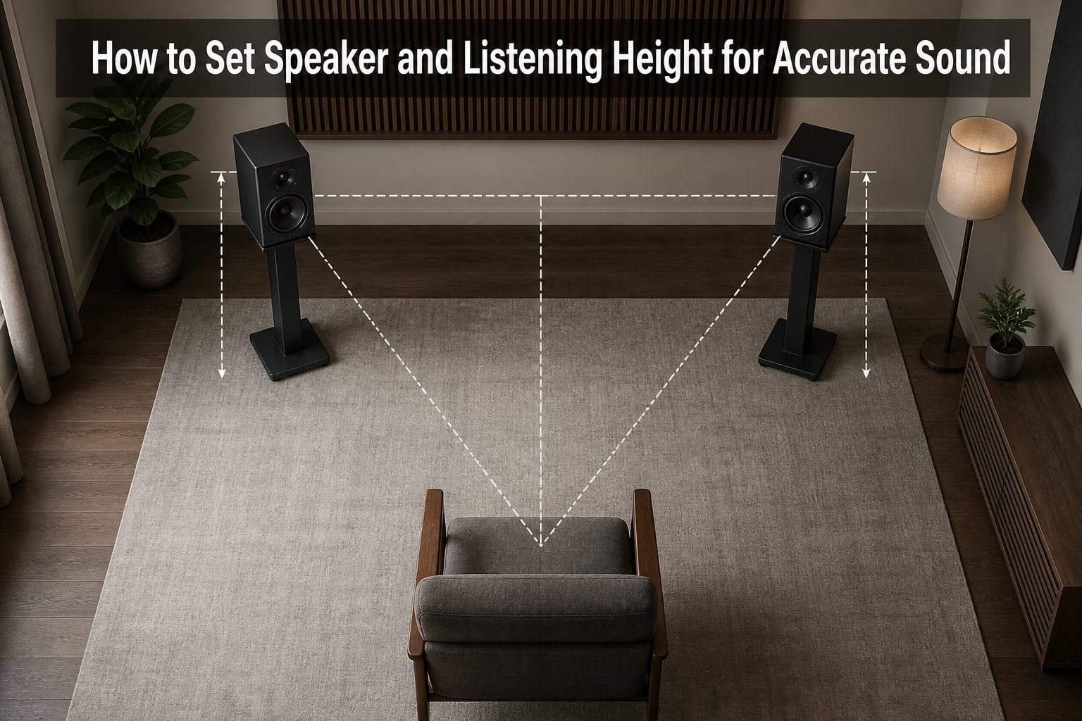 How to Set Speaker and Listening Height for Accurate Sound