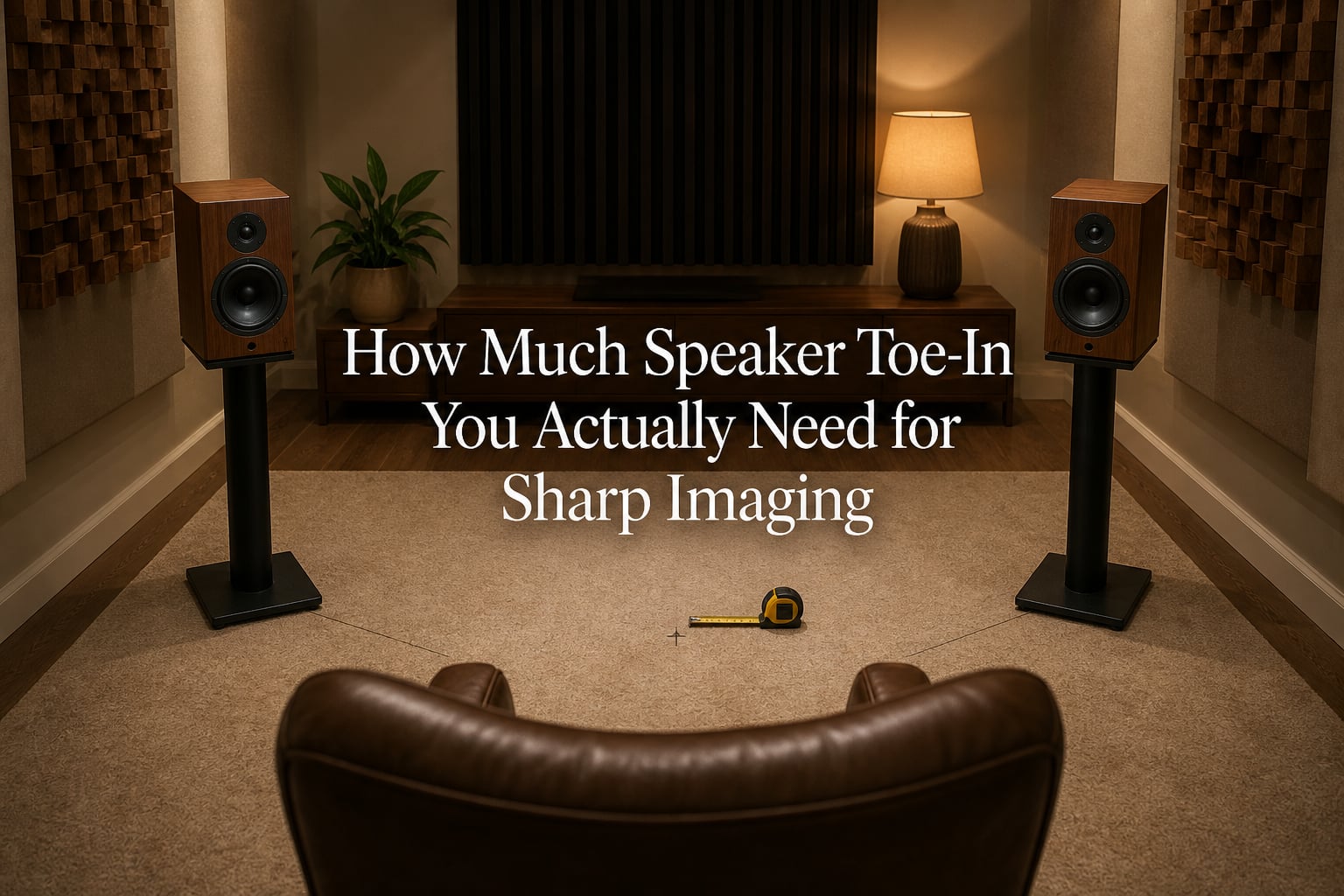 How Much Speaker Toe-In You Actually Need for Sharp Imaging