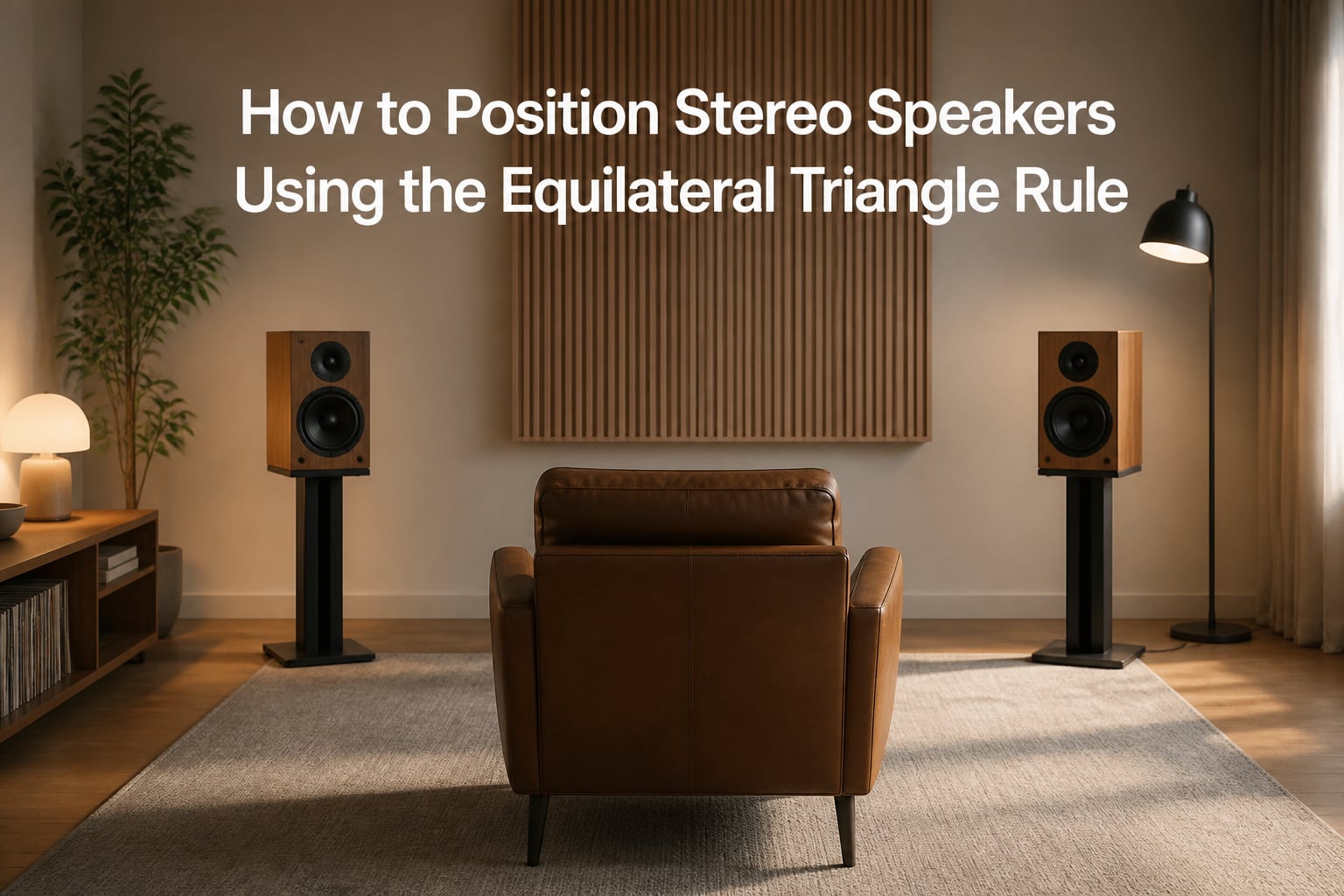 How to Position Stereo Speakers Using the Equilateral Triangle Rule