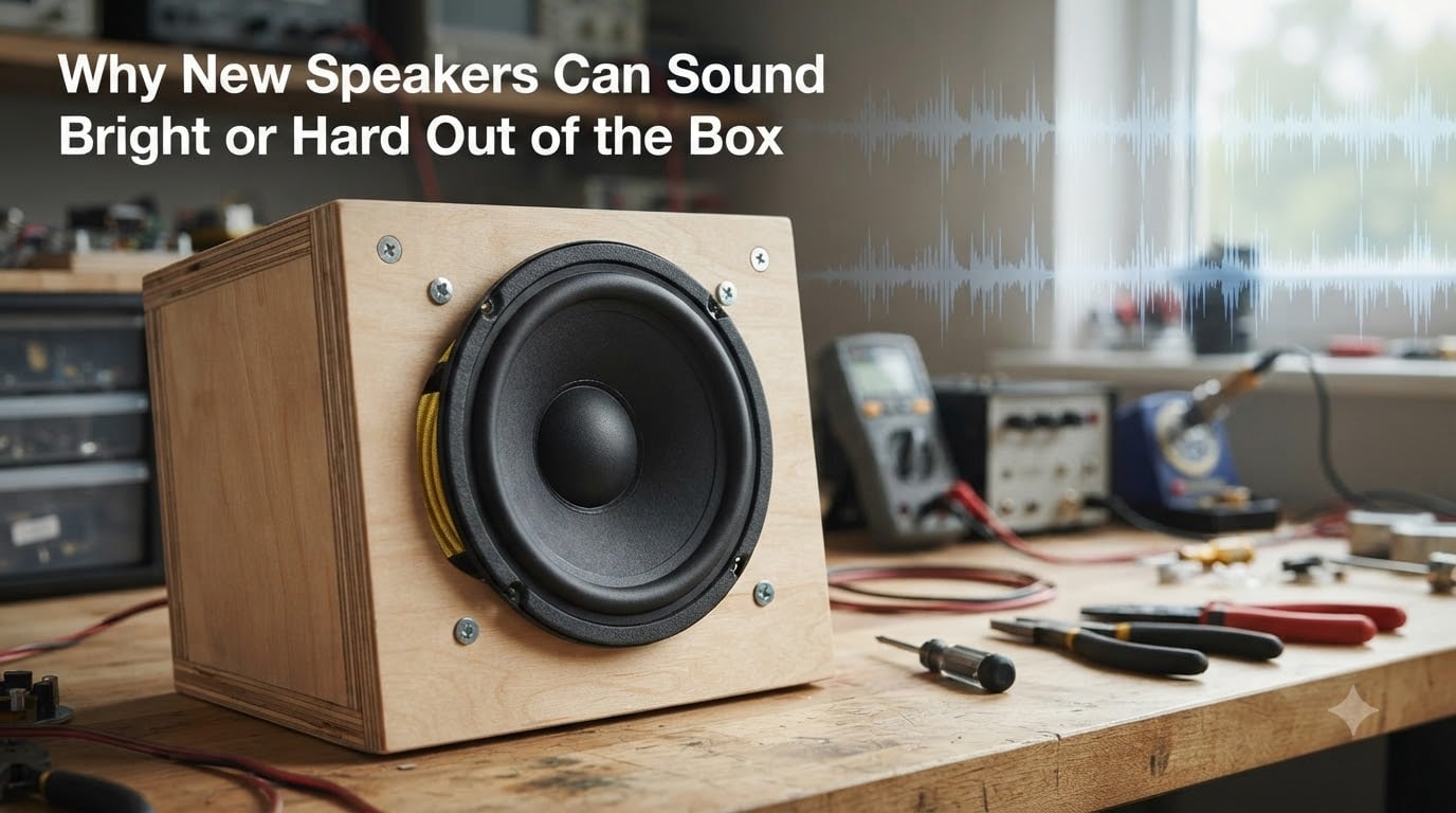 Why New Speakers Can Sound Bright or Hard Out of the Box