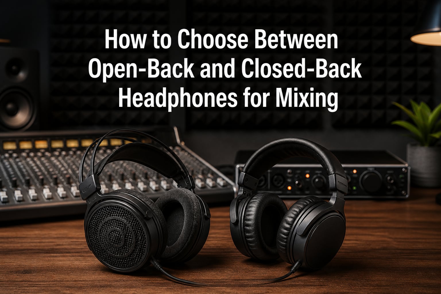 How to Choose Between Open-Back and Closed-Back Headphones for Mixing