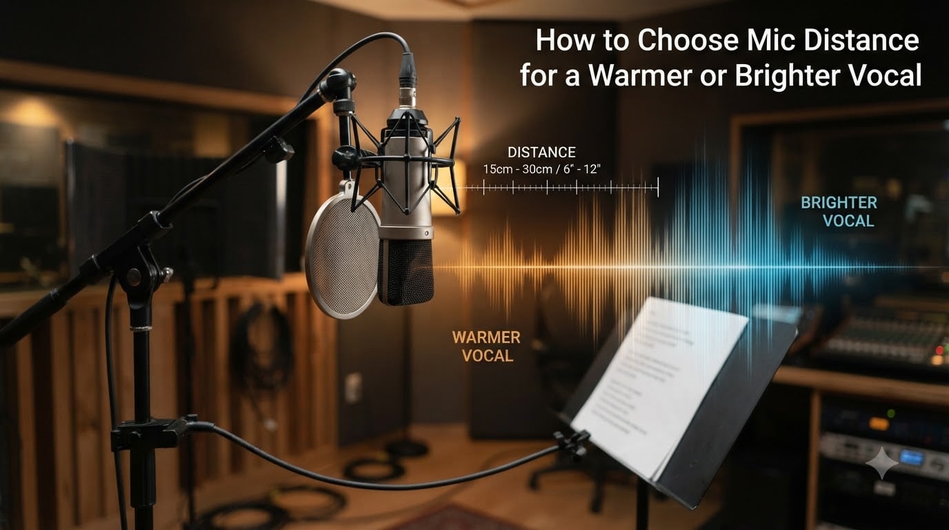 How to Choose Mic Distance for a Warmer or Brighter Vocal