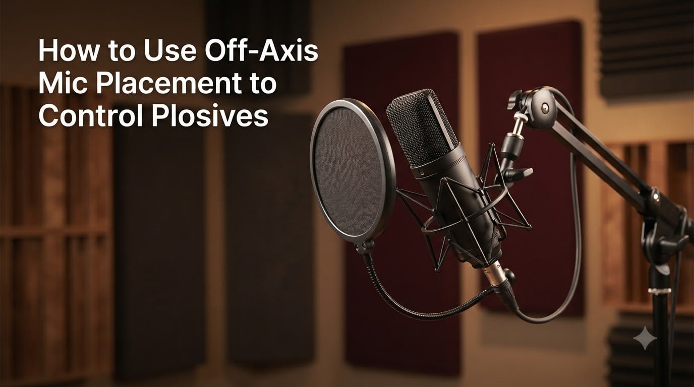 How to Use Off-Axis Mic Placement to Control Plosives