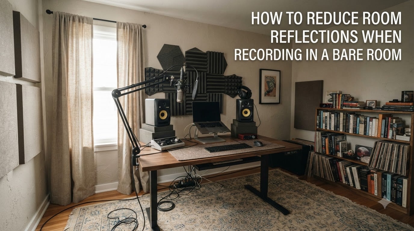How to Reduce Room Reflections When Recording in a Bare Room