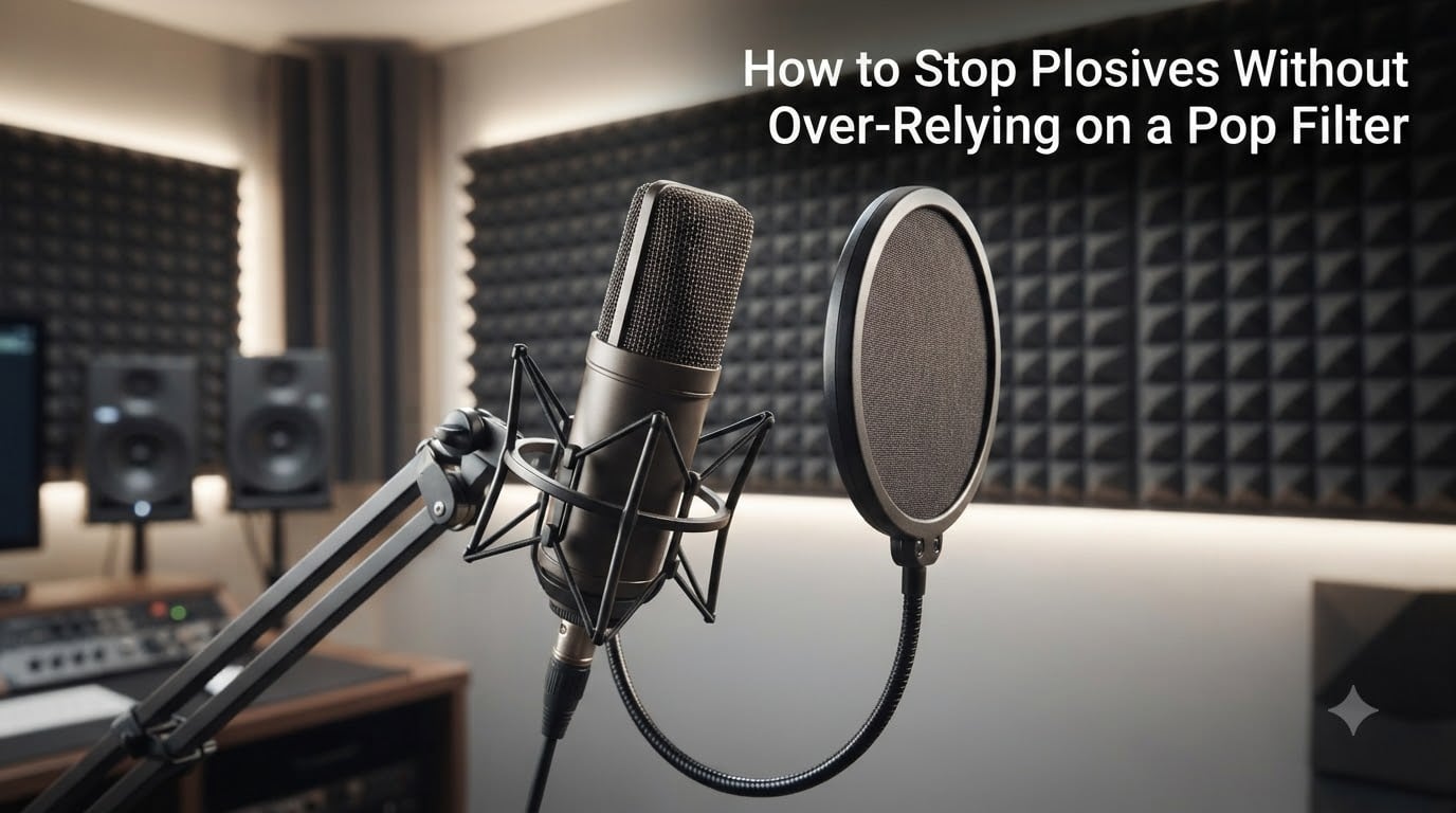 How to Stop Plosives Without Over-Relying on a Pop Filter