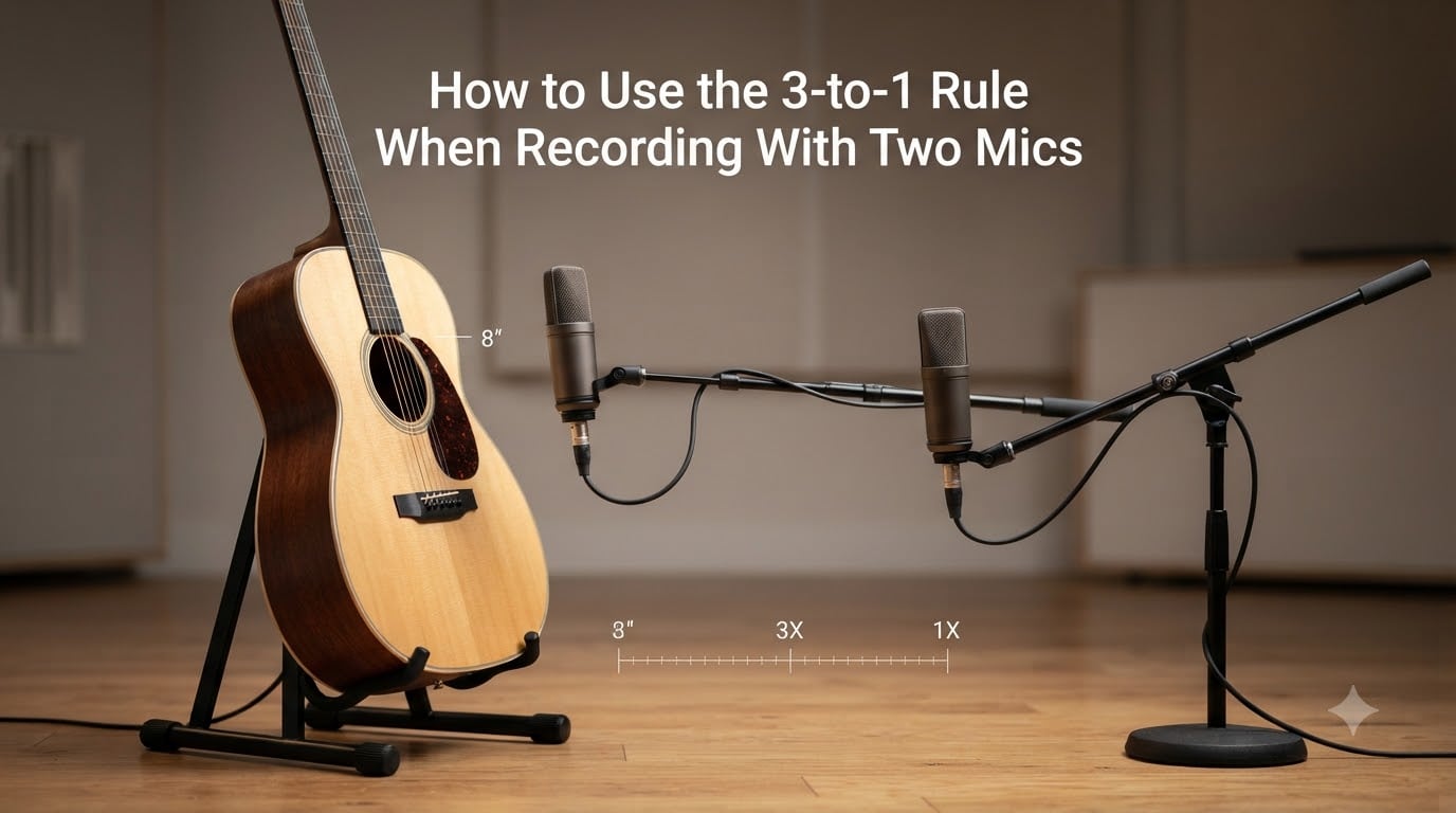 How to Use the 3-to-1 Rule When Recording With Two Mics