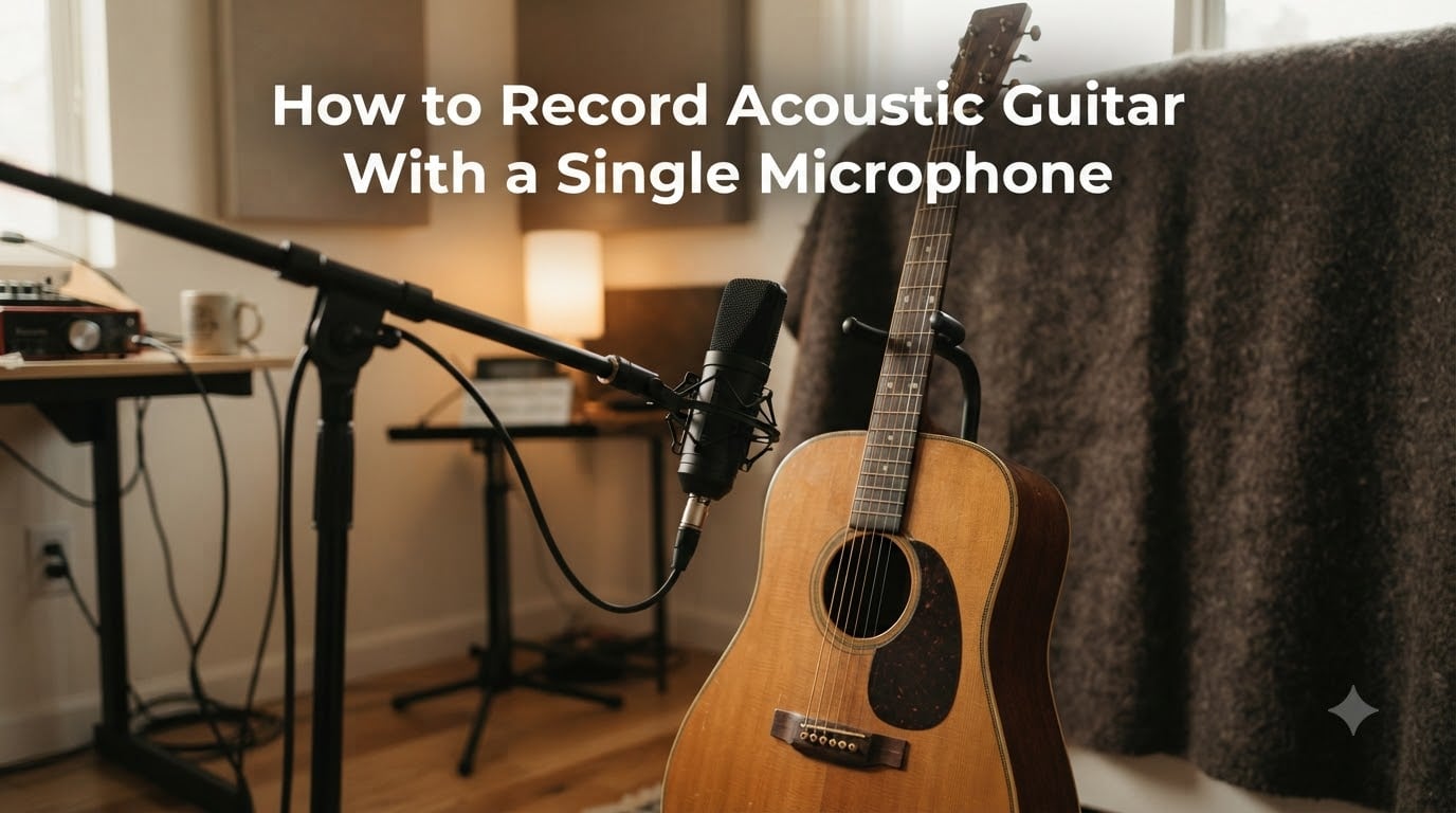 How to Record Acoustic Guitar With a Single Microphone