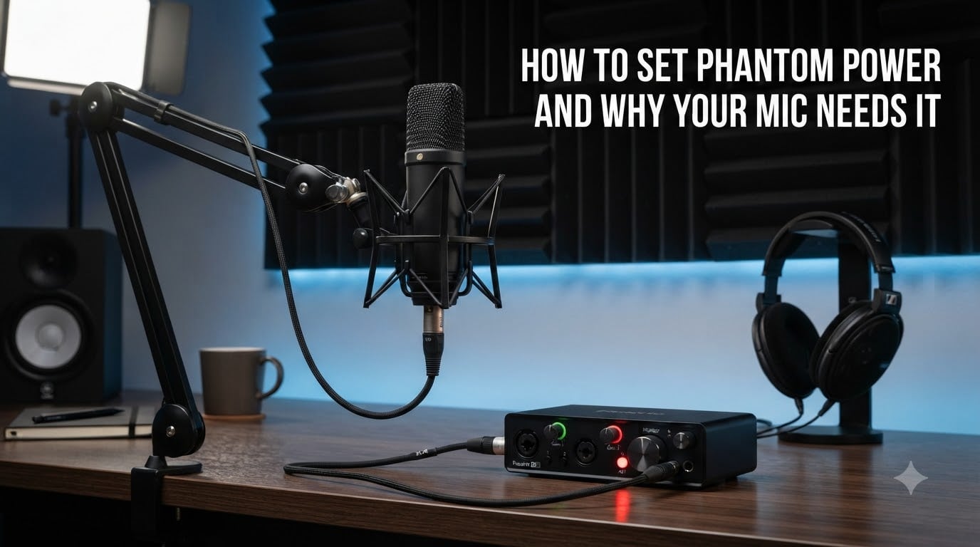 How to Set Phantom Power and Why Your Mic Needs It