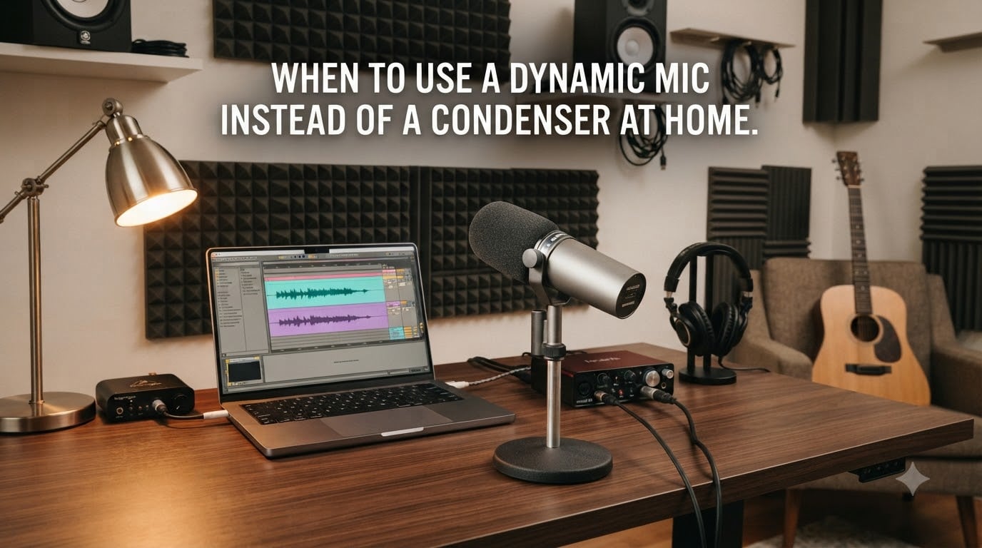 When to Use a Dynamic Mic Instead of a Condenser at Home