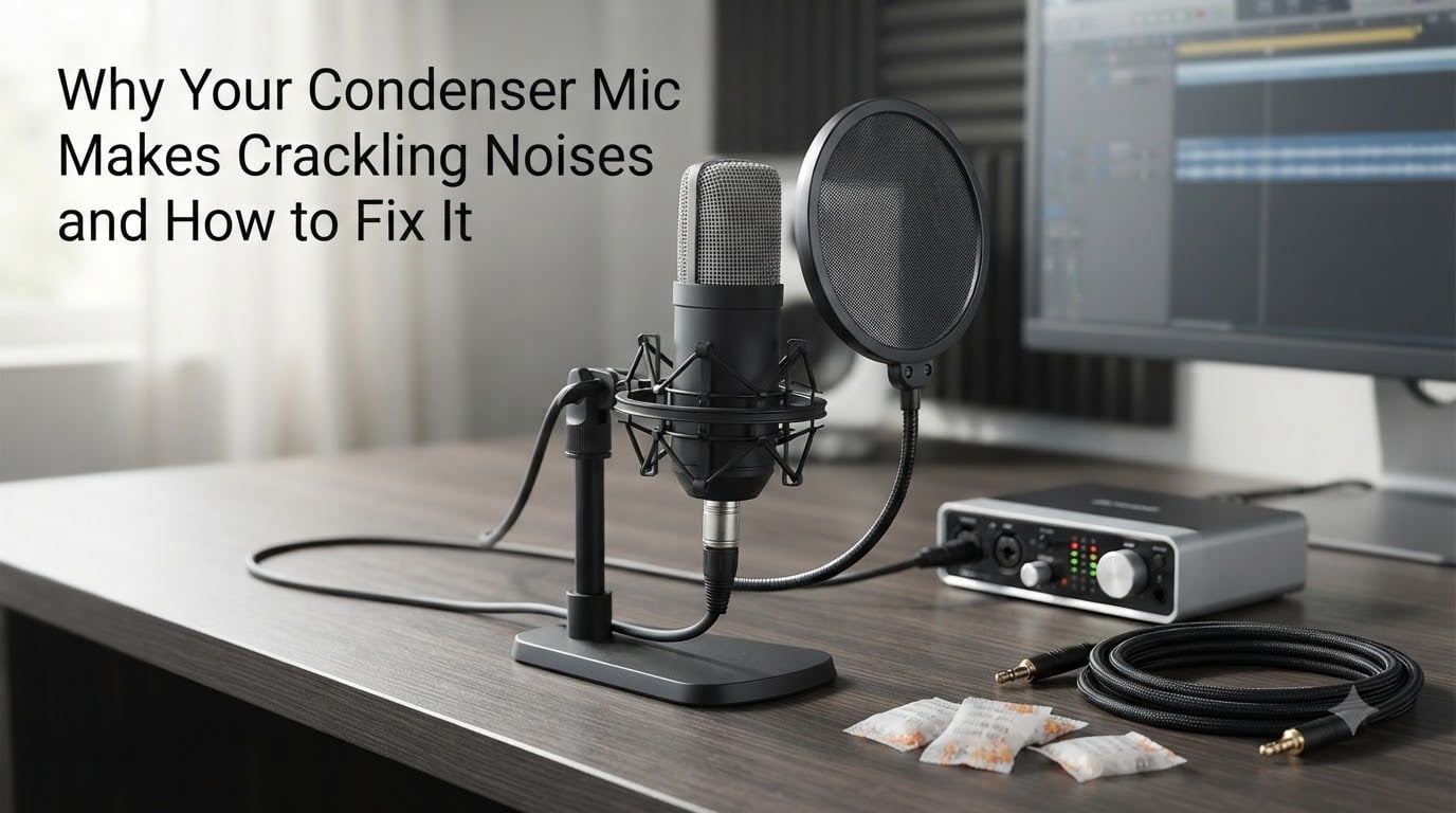 Why Your Condenser Mic Makes Crackling Noises and How to Fix It