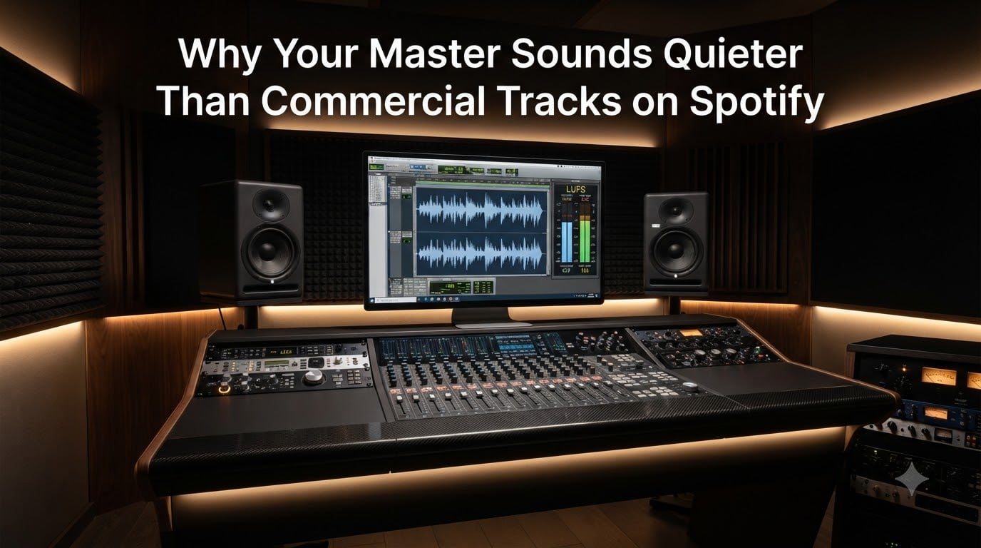 Why Your Master Sounds Quieter Than Commercial Tracks on Spotify