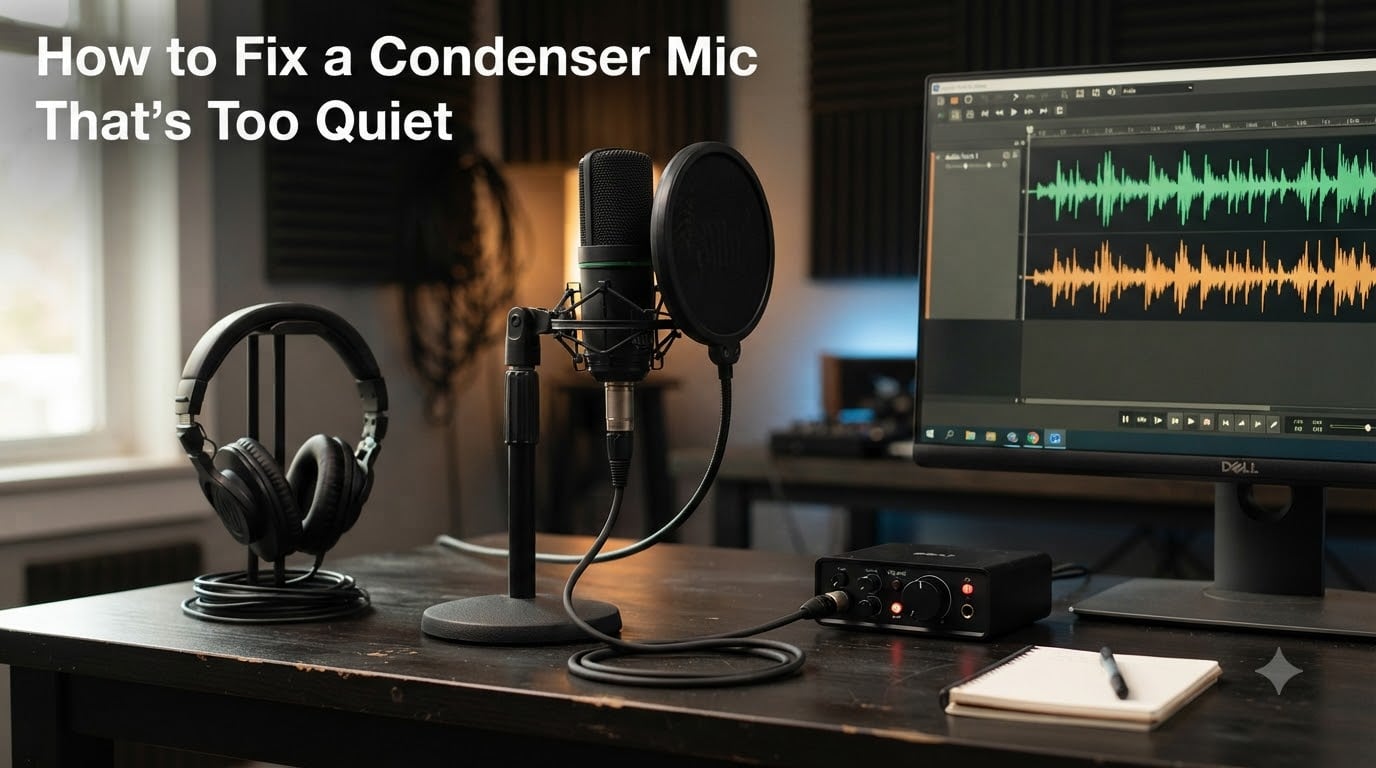 How to Fix a Condenser Mic That's Too Quiet