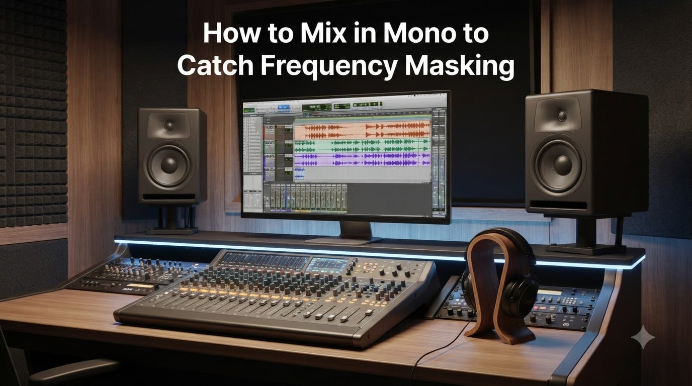 How to Mix in Mono to Catch Frequency Masking
