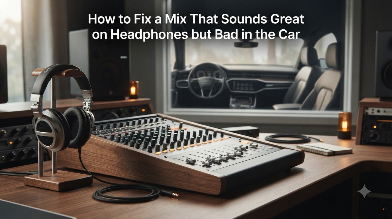 How to Fix a Mix That Sounds Great on Headphones but Bad in the Car