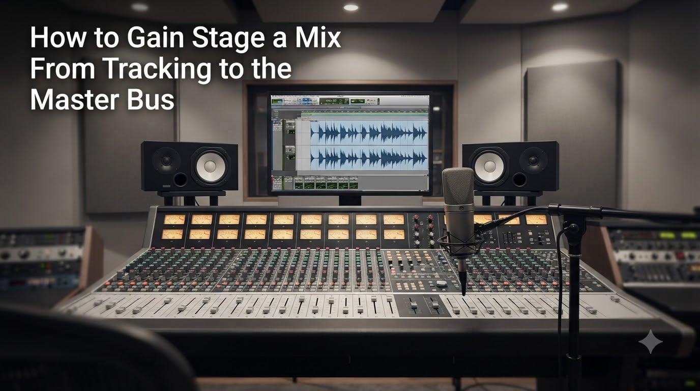 How to Gain Stage a Mix From Tracking to the Master Bus