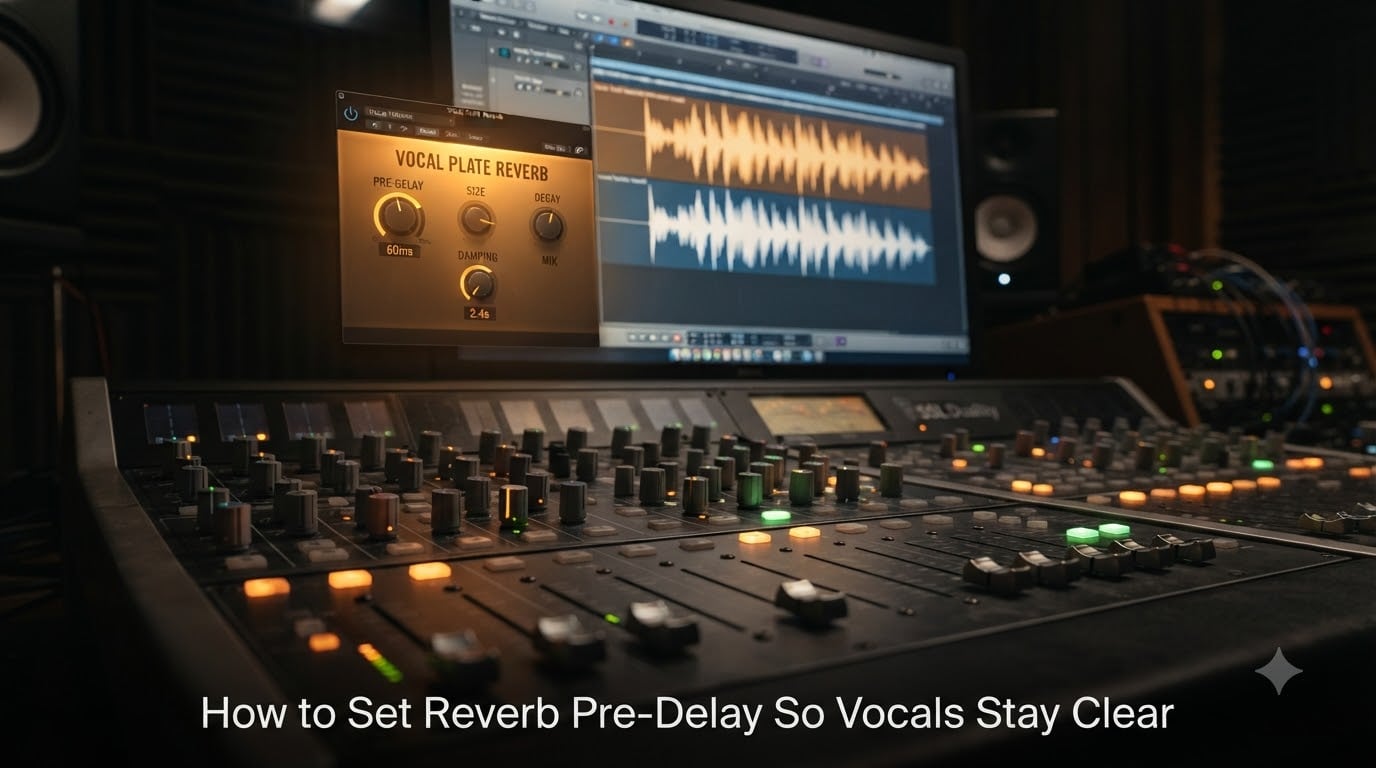 How to Set Reverb Pre-Delay So Vocals Stay Clear