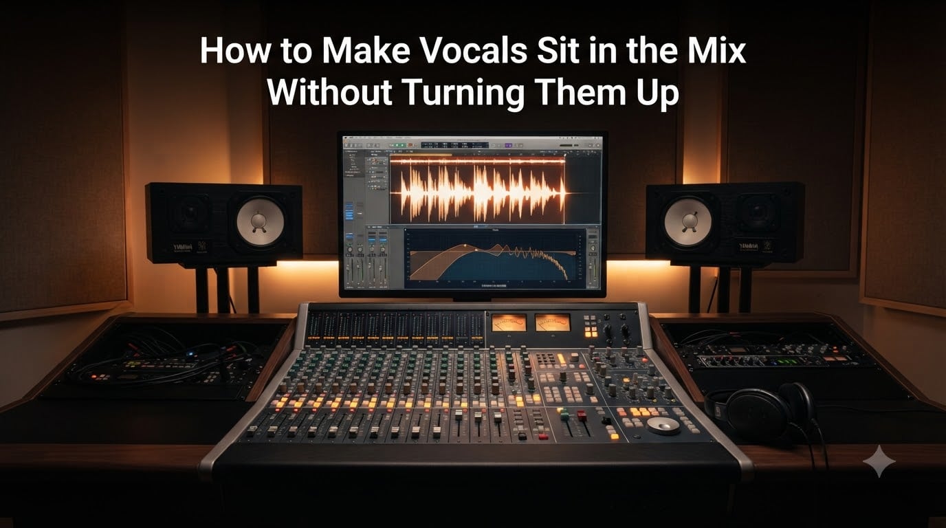 How to Make Vocals Sit in the Mix Without Turning Them Up