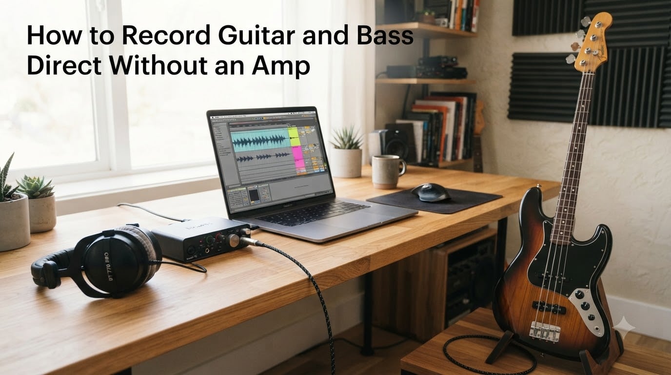 How to Record Guitar and Bass Direct Without an Amp
